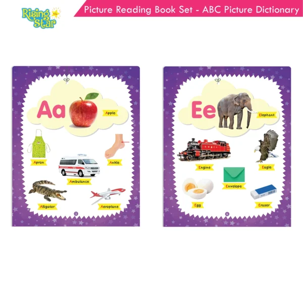 Rising Star Fun with ABC Picture Reading Dictionary Books Set of 2| General Knowledge| ABC Picture Dictionary| Ages 3-6 Years - Image 5