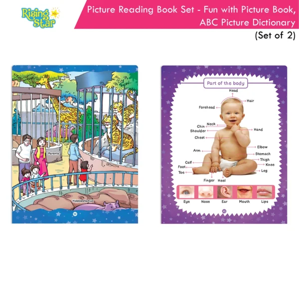 Rising Star Fun with ABC Picture Reading Dictionary Books Set of 2| General Knowledge| ABC Picture Dictionary| Ages 3-6 Years - Image 8