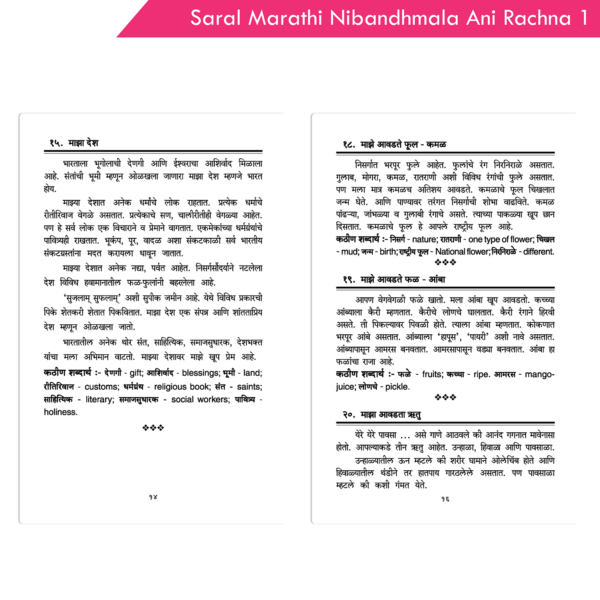 Saral Marathi Nibandhmala ani Rachna Part 1 (5, 6, and 7) - Image 5