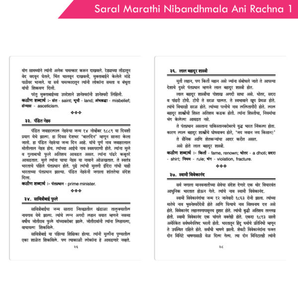 Saral Marathi Nibandhmala ani Rachna Part 1 (5, 6, and 7) - Image 8