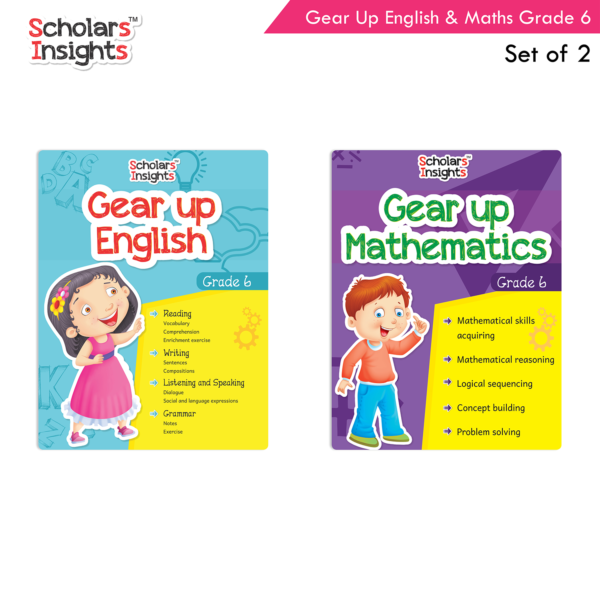 Scholars Insights Gear Up English and Maths Grade 6 Books Set (Set of 2)