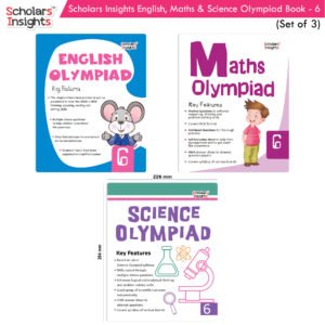 Scholars Insights Olympiad English, Maths and Science Book 6 Set (Set of 3)