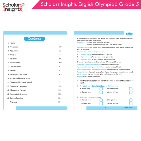 Scholars Insights Olympiad English, Maths and Science Book 5 Set (Set of 3) - Image 2