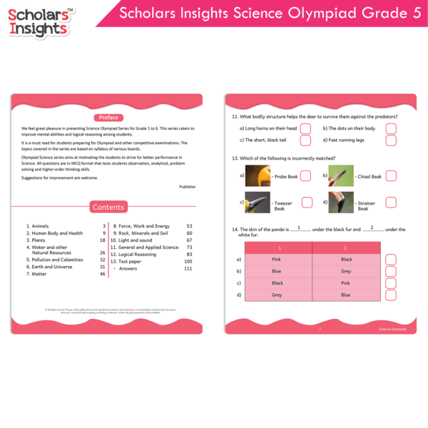 Scholars Insights Olympiad English, Maths and Science Book 5 Set (Set of 3) - Image 4