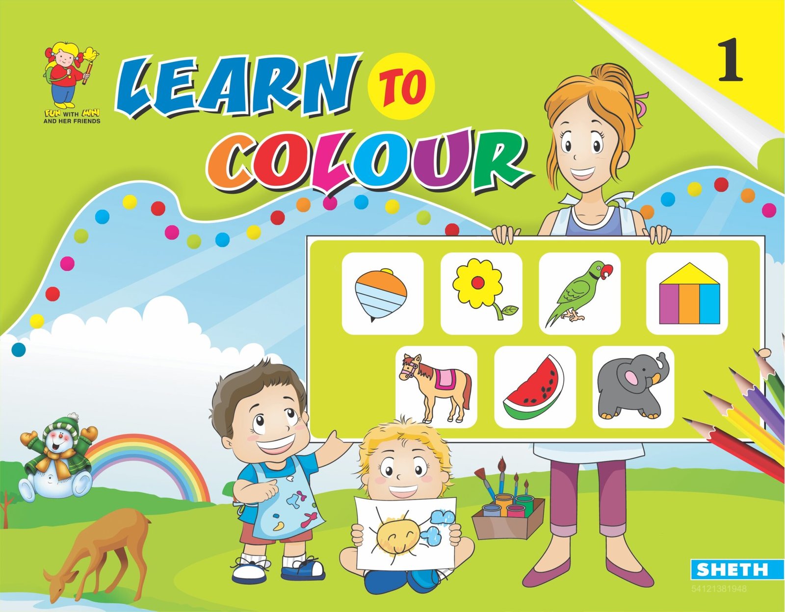 Sheth Books Learn To Colour Book 1 1