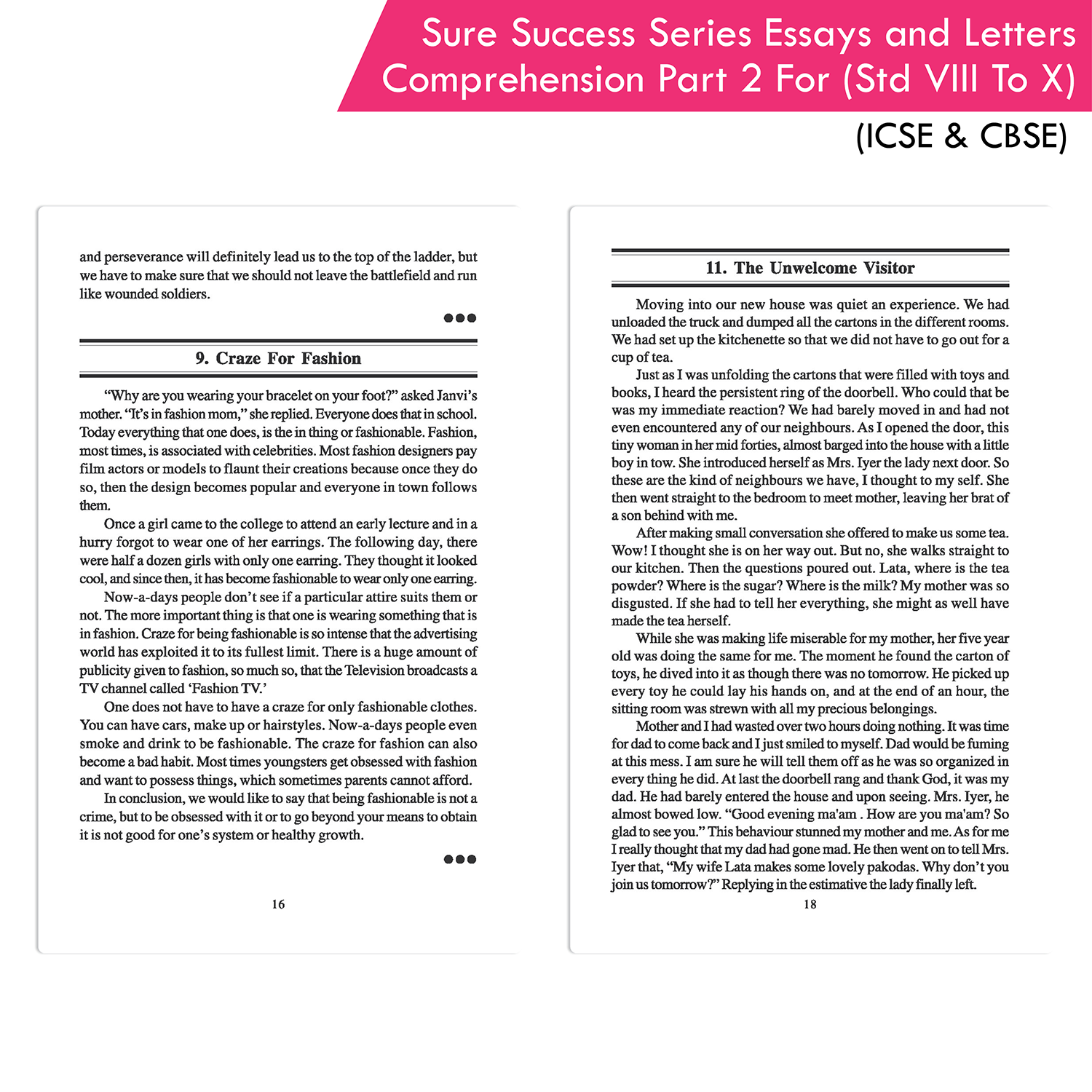 Sure Success Series Essays Letters Comprehension Part 2 for Std VIII to X (ICSE And CBSE) - Image 5