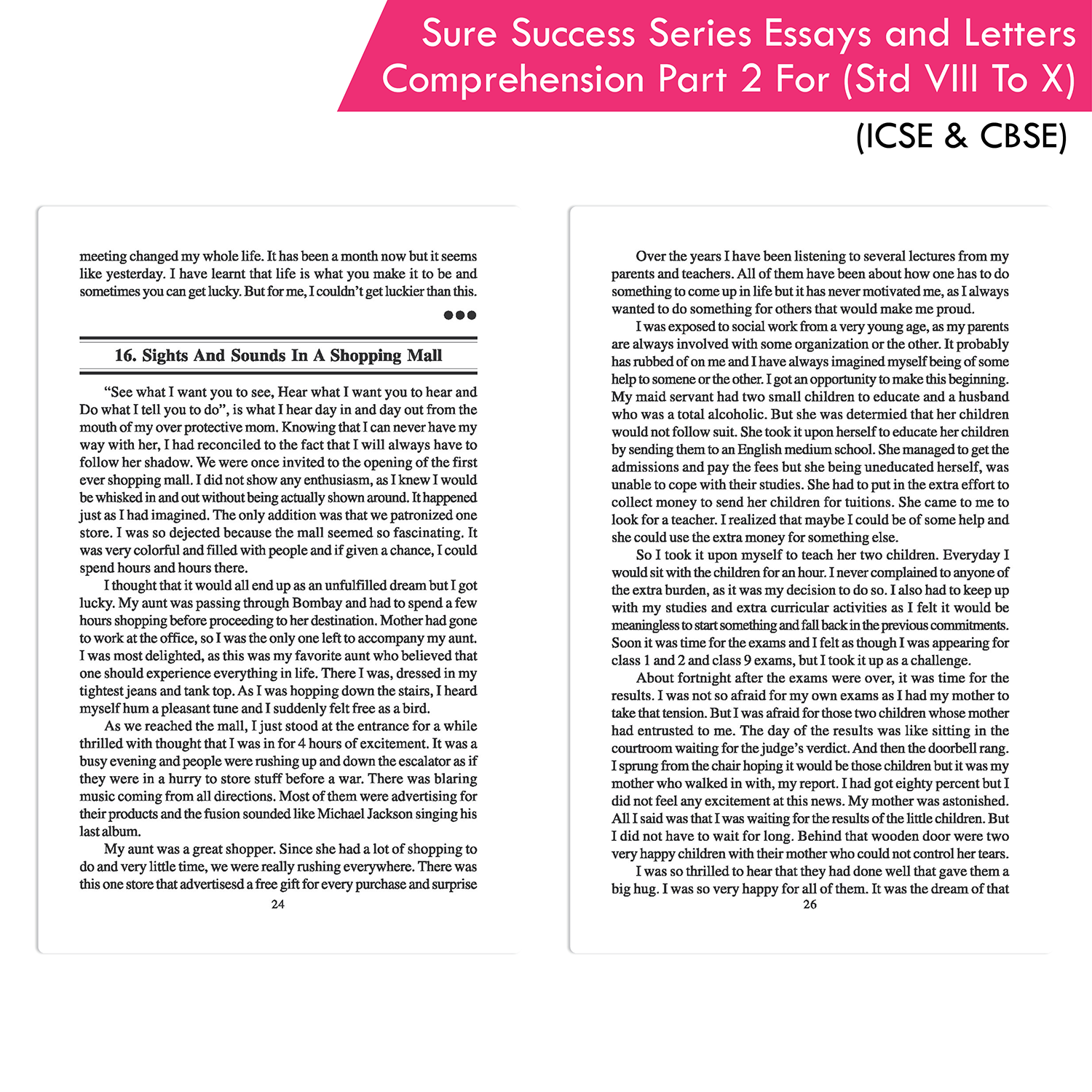 Sure Success Series Essays Letters Comprehension Part 2 for Std VIII to X (ICSE And CBSE) - Image 7