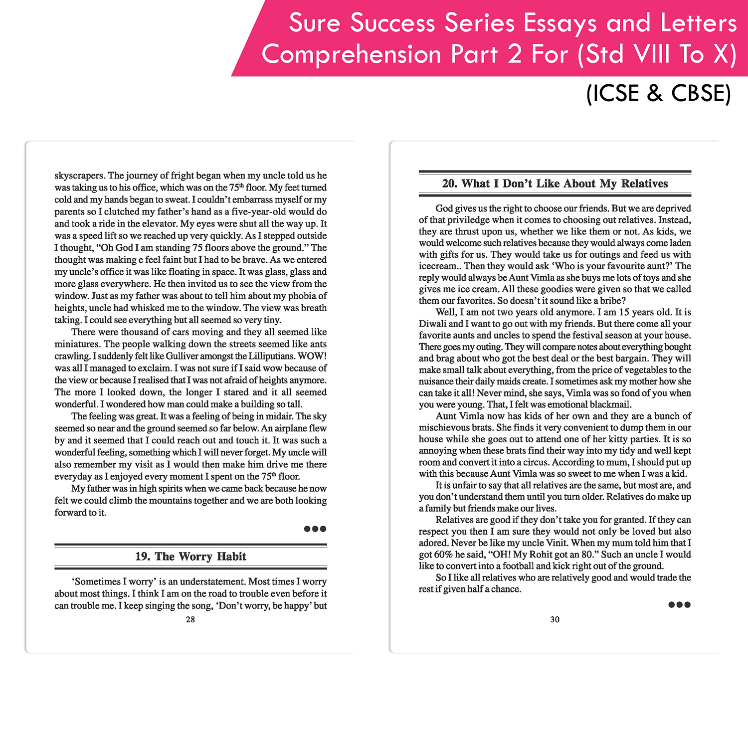 Sure Success Series Essays Letters Comprehension Part 2 for Std VIII to X (ICSE And CBSE) - Image 8