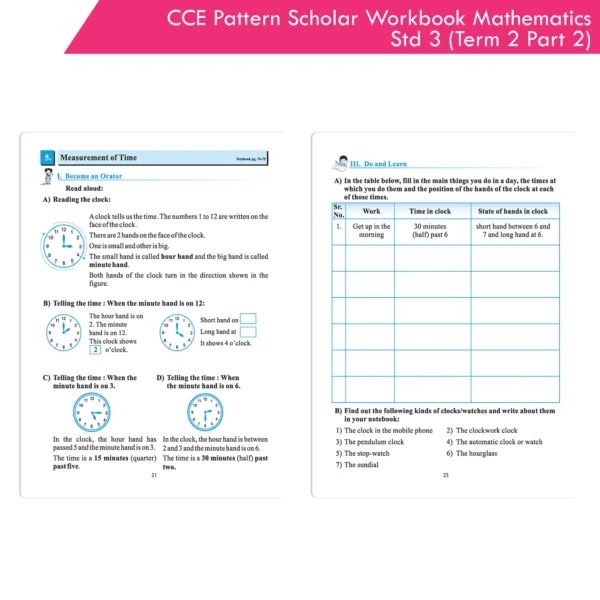 CCE Pattern Nigam Scholar Workbooks Mathematics Standard 3 Term 2 Part 2 (Maharashtra State Board Syllabus Books) - Image 4