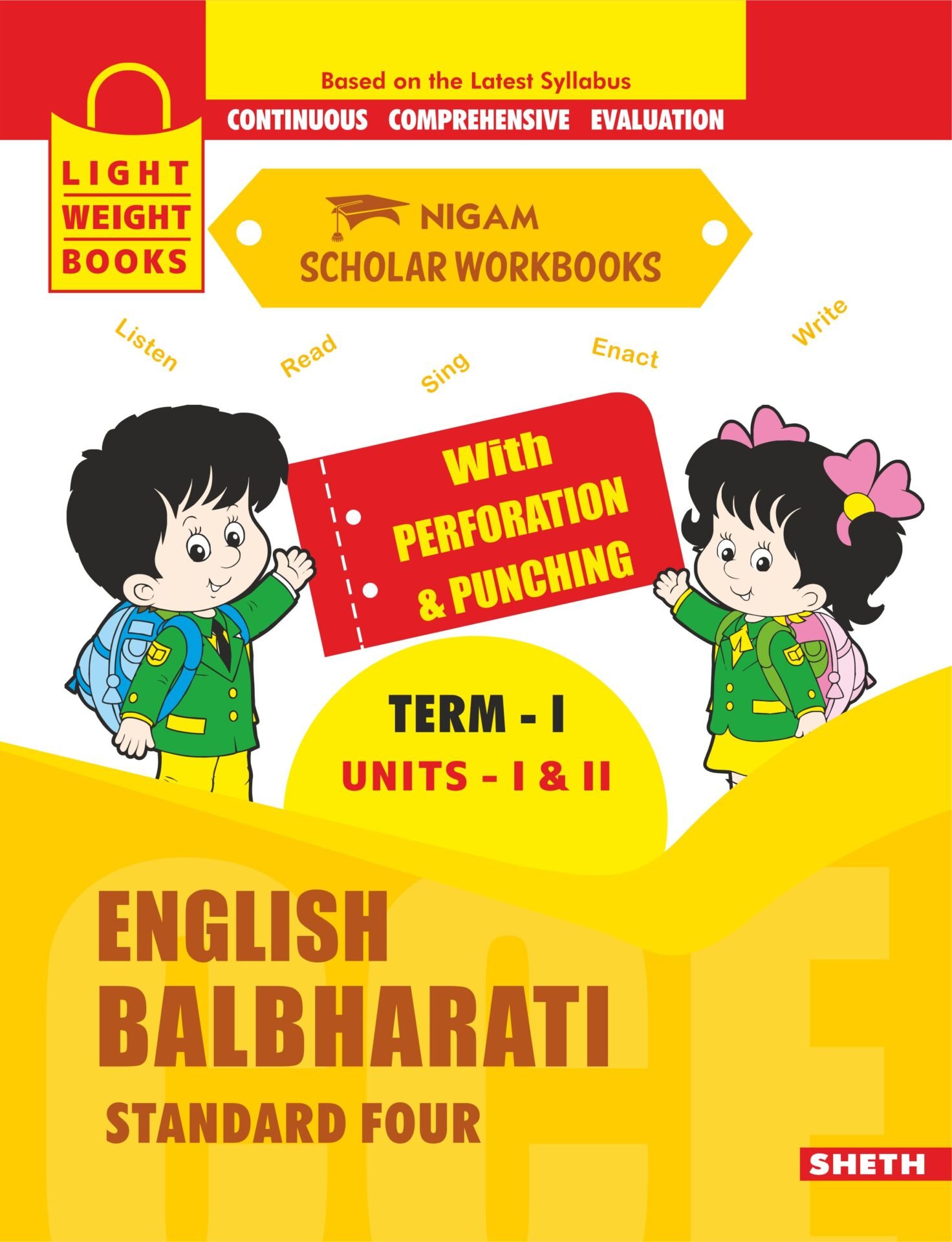 CCE Pattern Nigam Scholar Workbooks English Balbharati Standard 4 Term 1 1