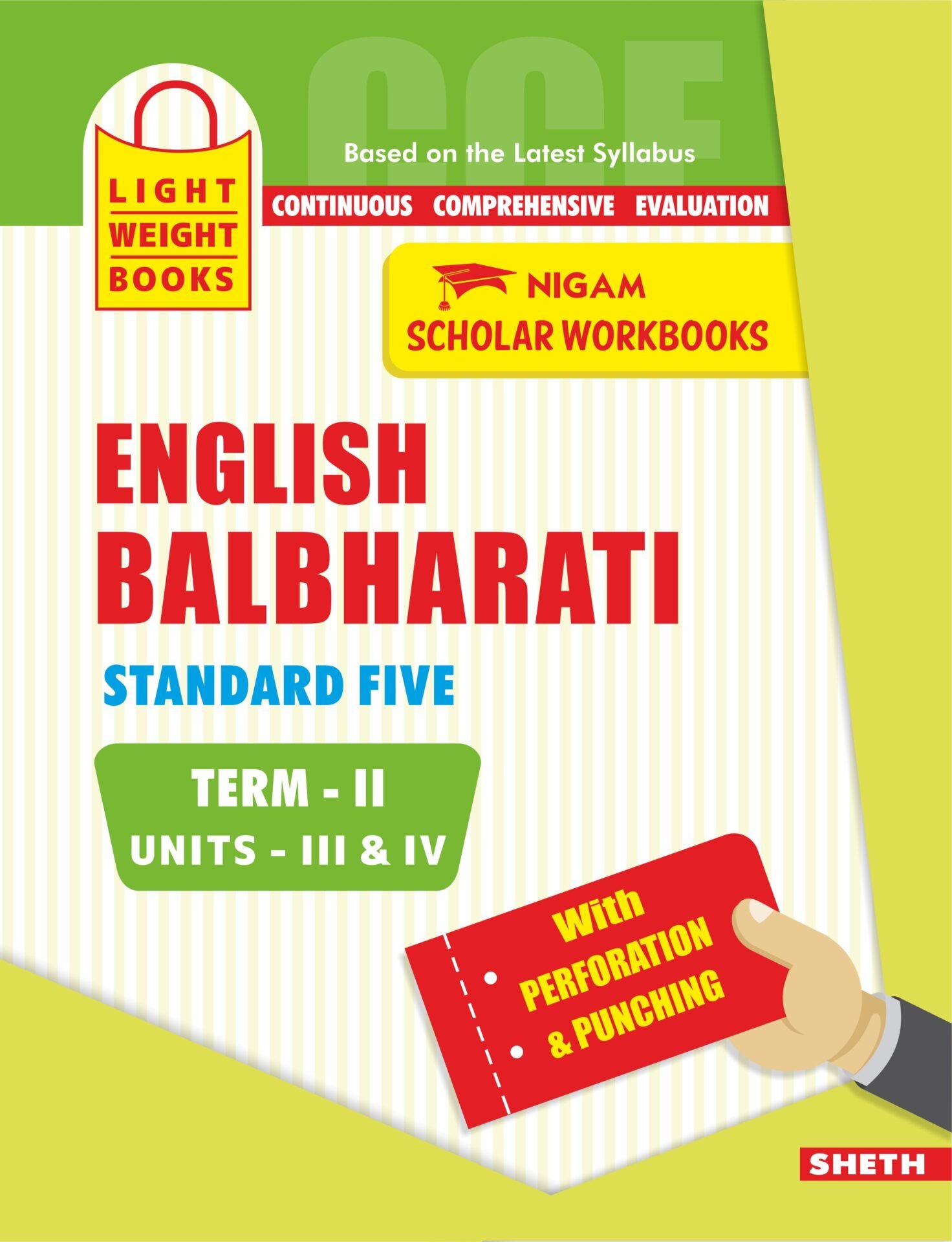 CCE Pattern Nigam Scholar Workbooks English Balbharati Standard 5 Term 2 1