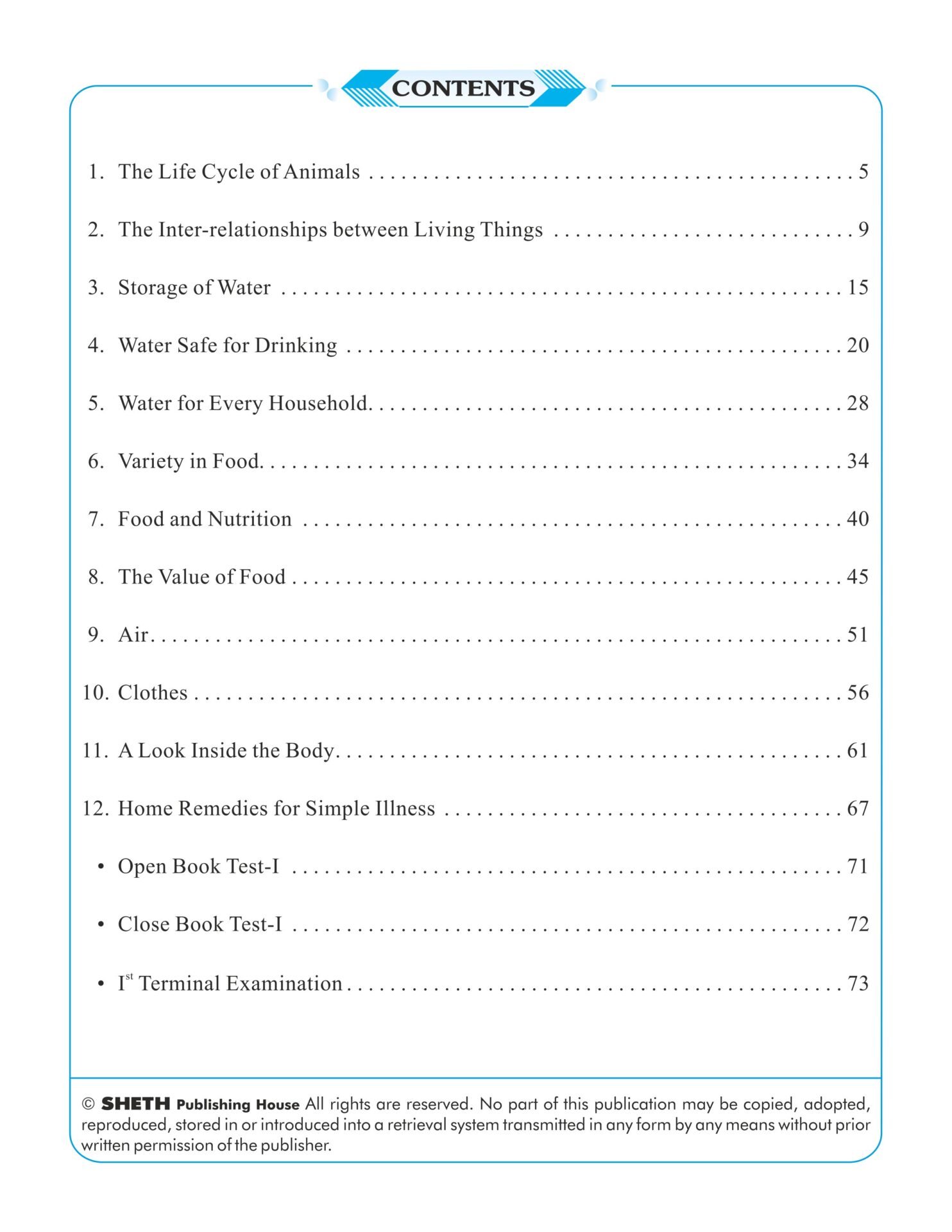 CCE Pattern Nigam Scholar Workbooks Environmental Studies EVS Part One Standard 4 Term 1 2