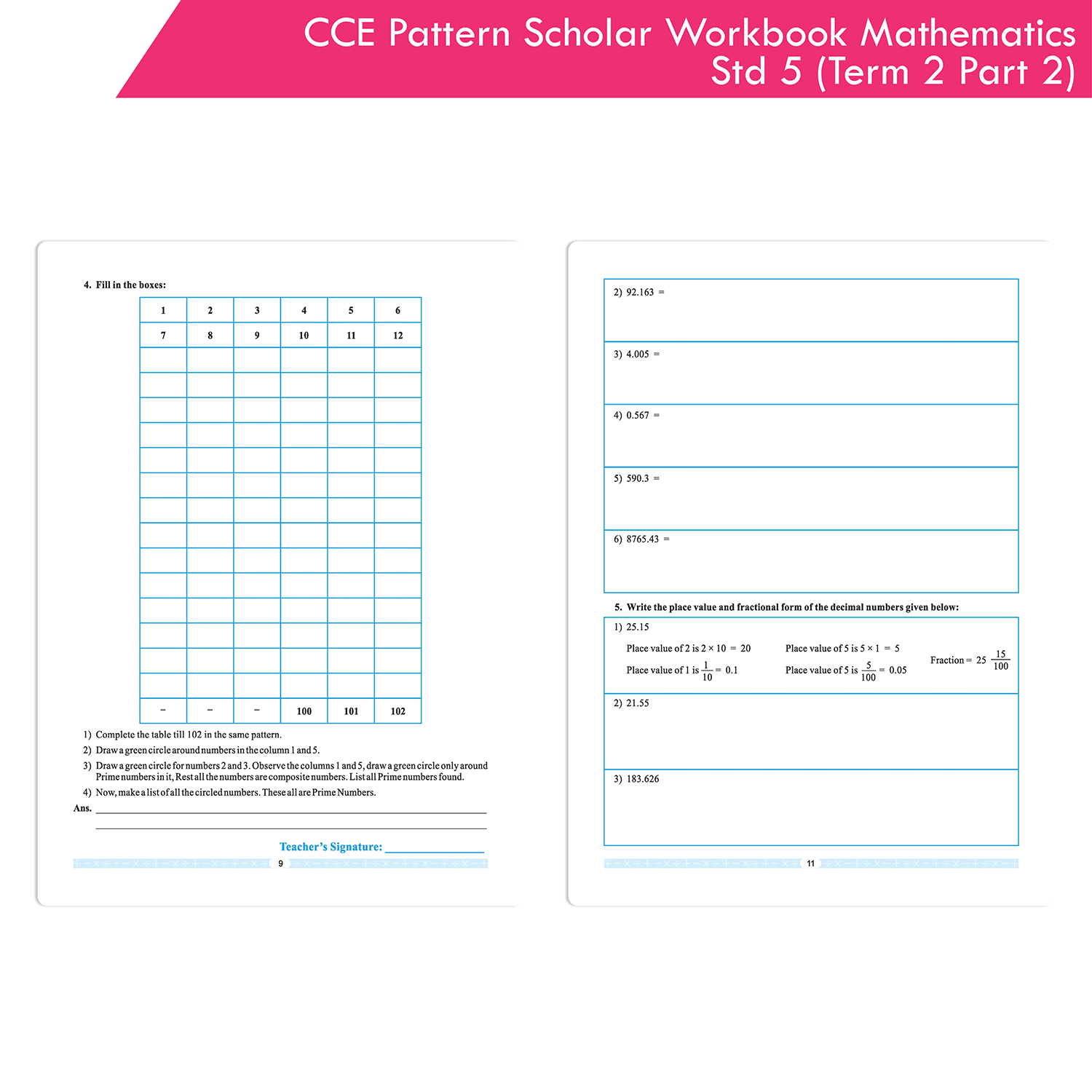 CCE Pattern Nigam Scholar Workbooks Mathematics Standard 5 Term 2 Part 2 (Maharashtra State Board Syllabus Books) - Image 8