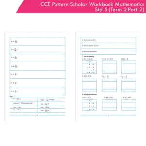 CCE Pattern Nigam Scholar Workbooks Mathematics Standard 5 Term 2 Part 2 (Maharashtra State Board Syllabus Books)