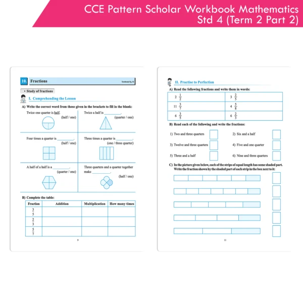 CCE Pattern Scholar Workbooks Mathematics Standard 4 Term 2 Part 2 ...