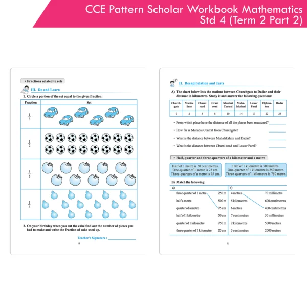 CCE Pattern Scholar Workbooks Mathematics Standard 4 Term 2 Part 2 ...