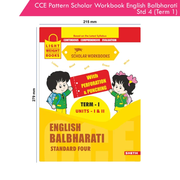 CCE Pattern Nigam Scholar Workbooks English Balbharati Standard 4 Term 1 (Maharashtra State Board Syllabus Books) - Image 9