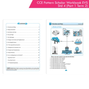 CCE Pattern Nigam Scholar Workbooks Environmental Studies (EVS Part One) Standard 4 Term 2 (Maharashtra State Board Syllabus Books)