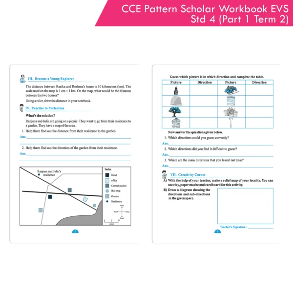 CCE Pattern Nigam Scholar Workbooks Environmental Studies (EVS Part One) Standard 4 Term 2 (Maharashtra State Board Syllabus Books) - Image 3