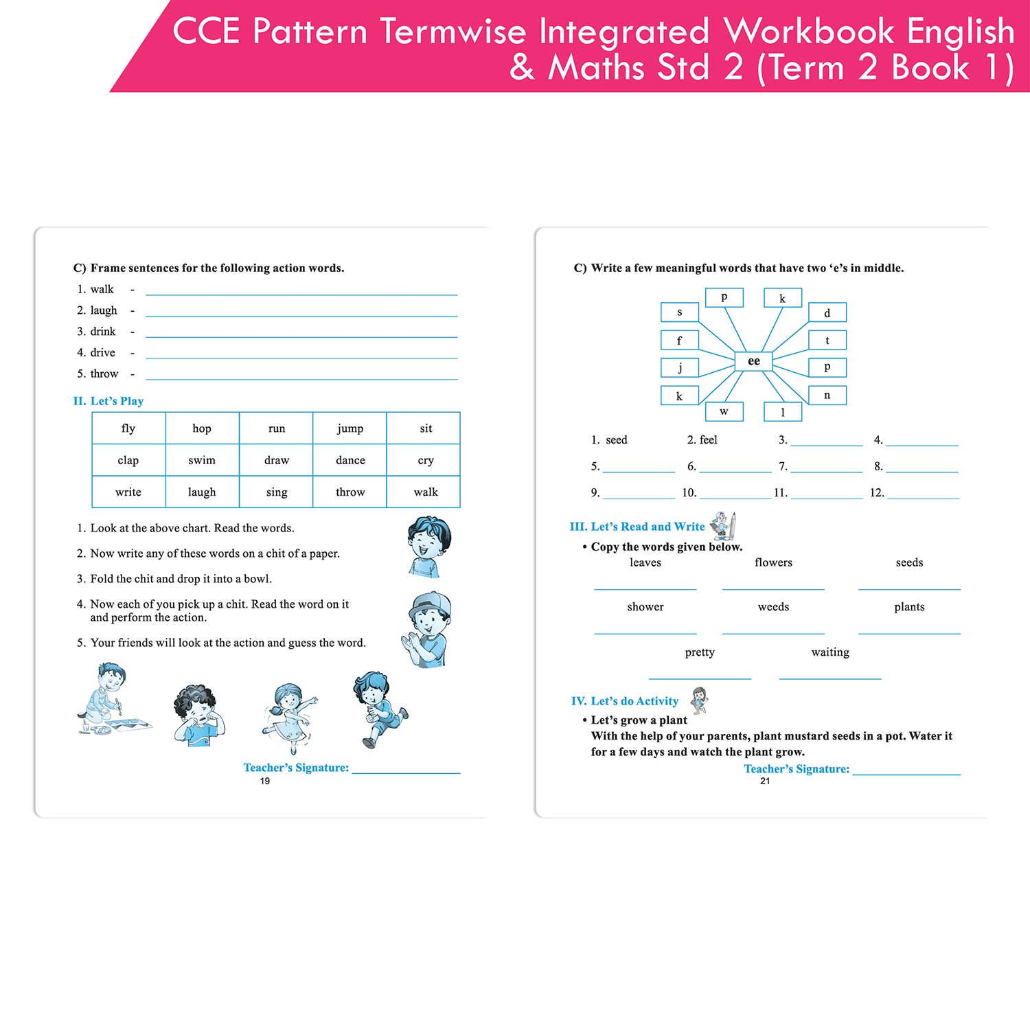 CCE Pattern Scholar Workbooks Termwise Integrated Workbook English Balbharati & Mathematics Standard 2 Term 2 Book 1 (Maharashtra State Board Syllabus Books) - Image 6