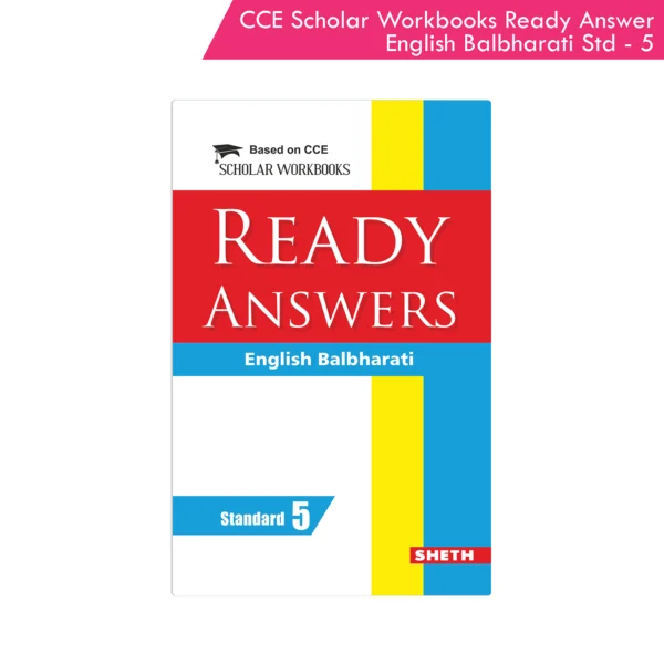 Nigam CCE Scholar Workbooks Ready Answers English Balbharati Standard 5 (Maharashtra State Board Syllabus Books)