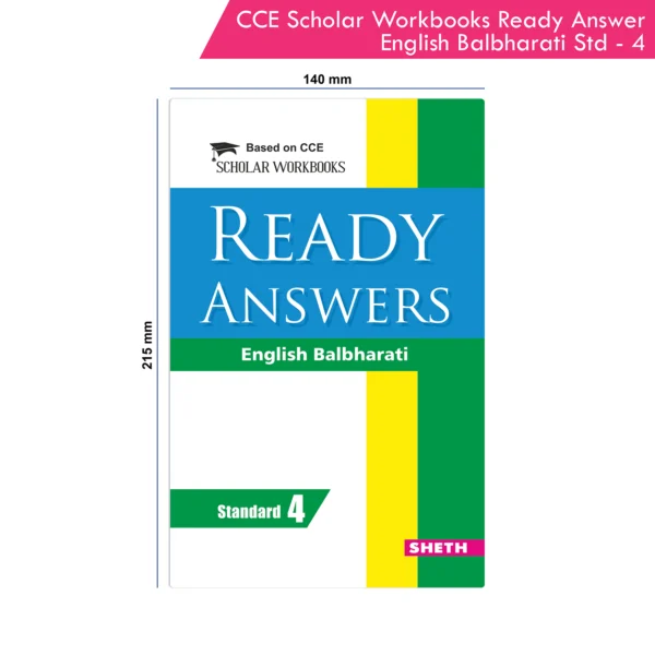 Nigam CCE Scholar Workbooks Ready Answers English Balbharati Standard 4 (Maharashtra State Board Syllabus Books) - Image 9