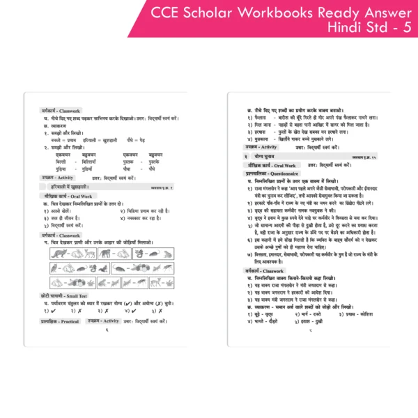 Nigam CCE Scholar Workbooks Ready Answers Hindi Sulabhbharati Standard 5 (Maharashtra State Board Syllabus Books) - Image 3