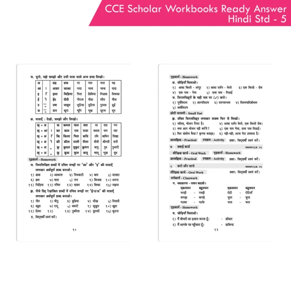 Nigam CCE Scholar Workbooks Ready Answers Hindi Sulabhbharati Standard 5 (Maharashtra State Board Syllabus Books) - Image 4