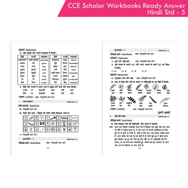 Nigam CCE Scholar Workbooks Ready Answers Hindi Sulabhbharati Standard 5 (Maharashtra State Board Syllabus Books) - Image 7