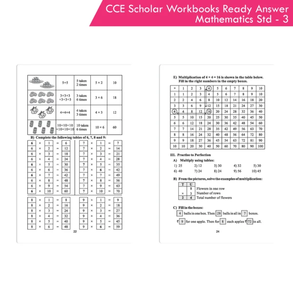 Nigam CCE Scholar Workbooks Ready Answers Mathematics Standard 3 (Maharashtra State Board Syllabus Books) - Image 7
