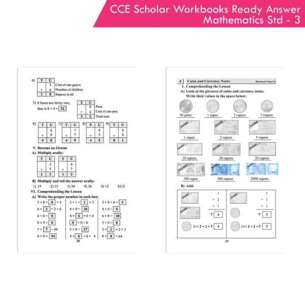 Nigam CCE Scholar Workbooks Ready Answers Mathematics Standard 3 (Maharashtra State Board Syllabus Books) - Image 8