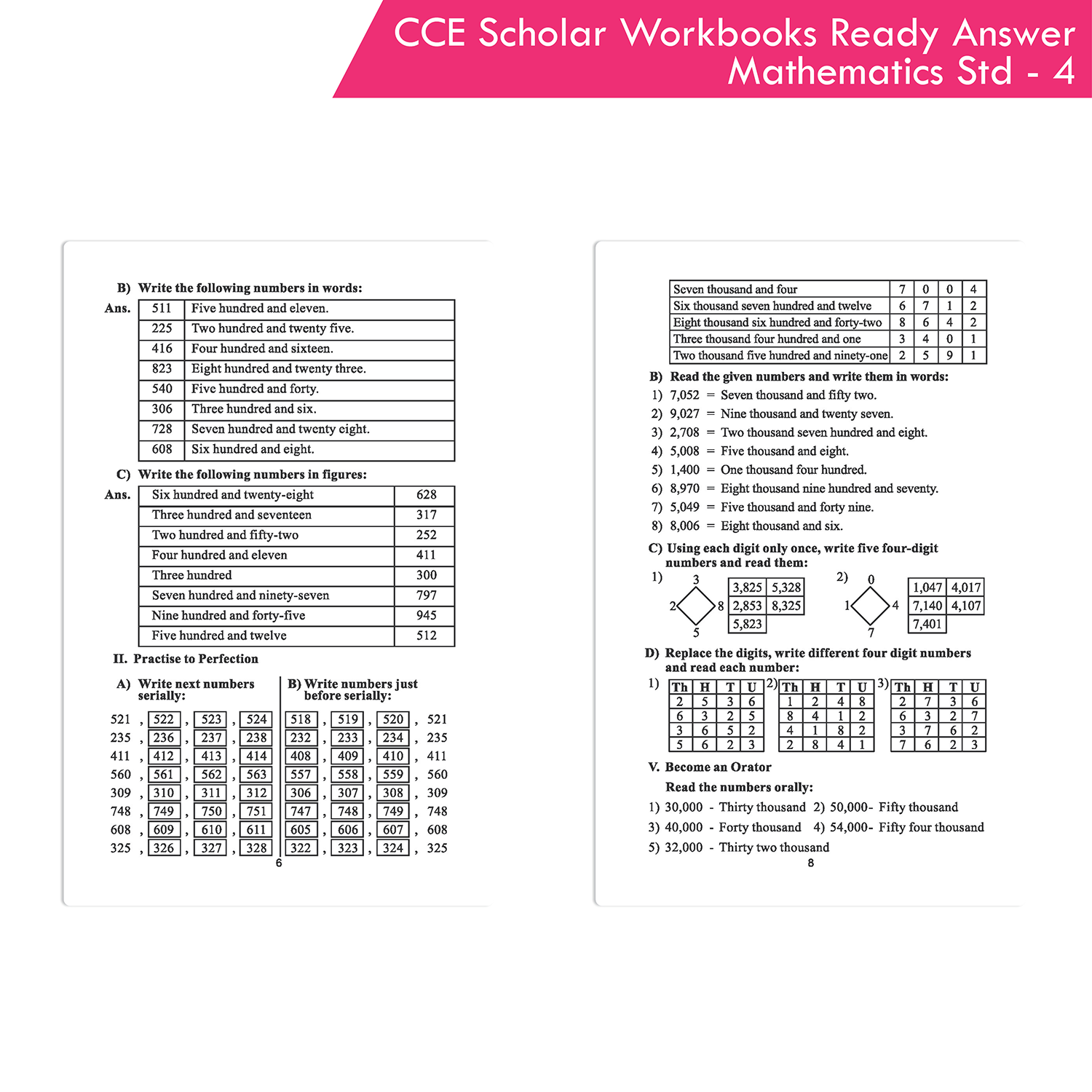 Nigam CCE Scholar Workbooks Ready Answers Mathematics Standard 4 (Maharashtra State Board Syllabus Books) - Image 3