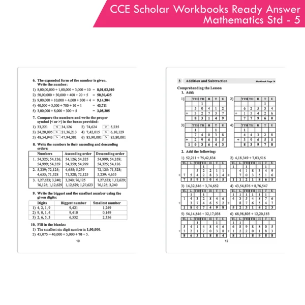 Nigam CCE Scholar Workbooks Ready Answers Mathematics Standard 5 (Maharashtra State Board Syllabus Books) - Image 4
