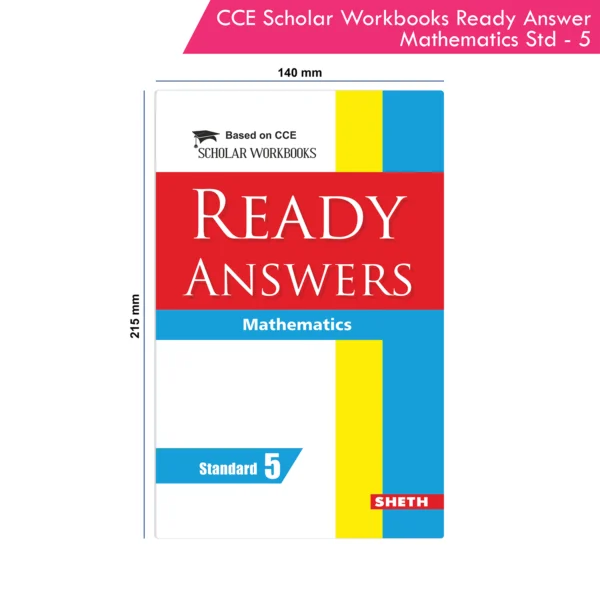 Nigam CCE Scholar Workbooks Ready Answers Mathematics Standard 5 (Maharashtra State Board Syllabus Books) - Image 9