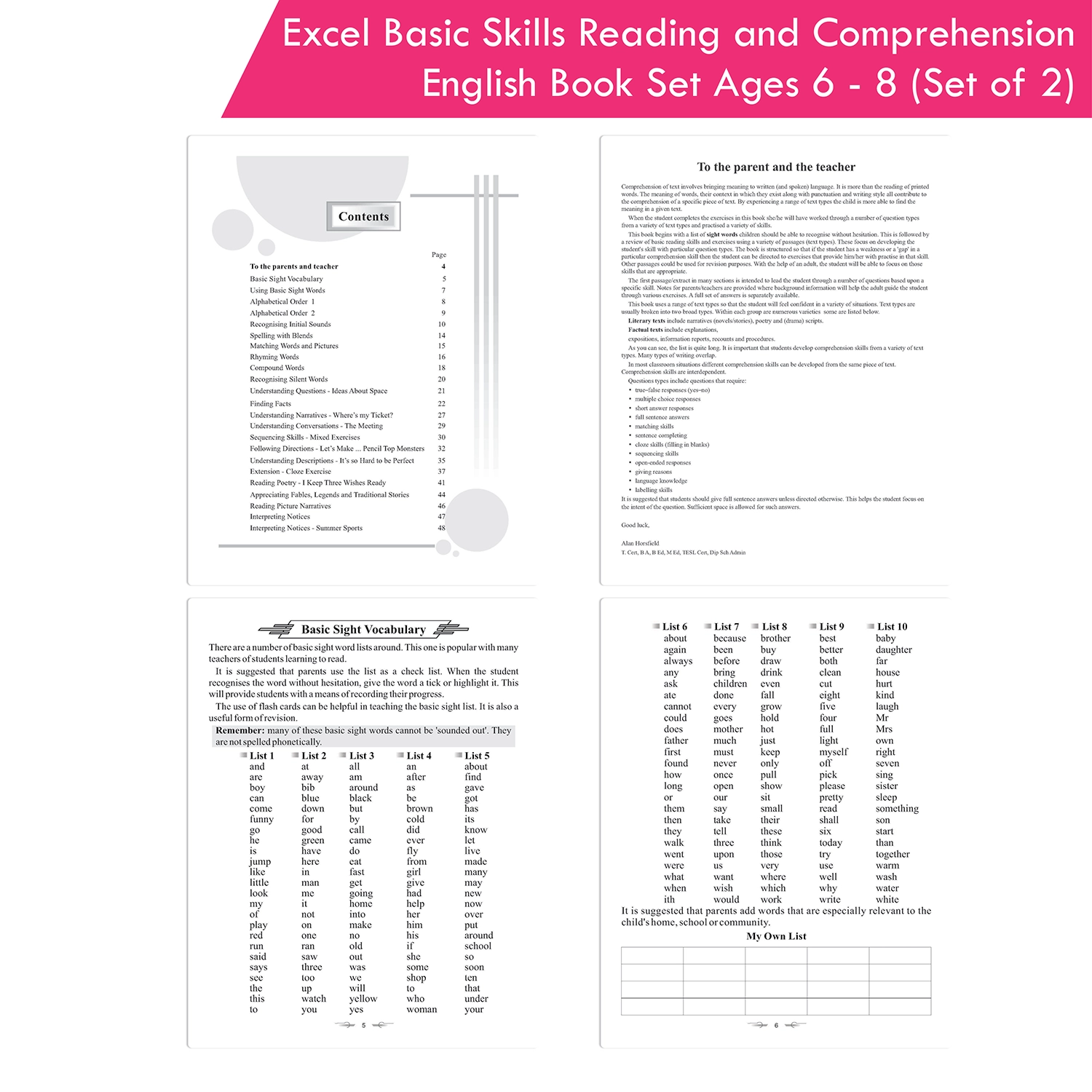 Excel Basic Skills Reading and Comprehension English Book Set Ages 6 - 8 (Set of 2) - Image 5
