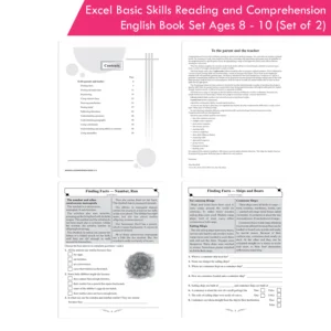 Excel Basic Skills Reading and Comprehension English Book Set Ages 8 - 10 (Set of 2)
