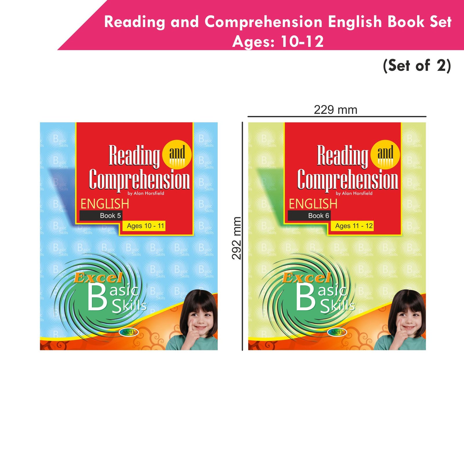 Excel Reading and Comprehension English Book Set 3 Set of 2 2