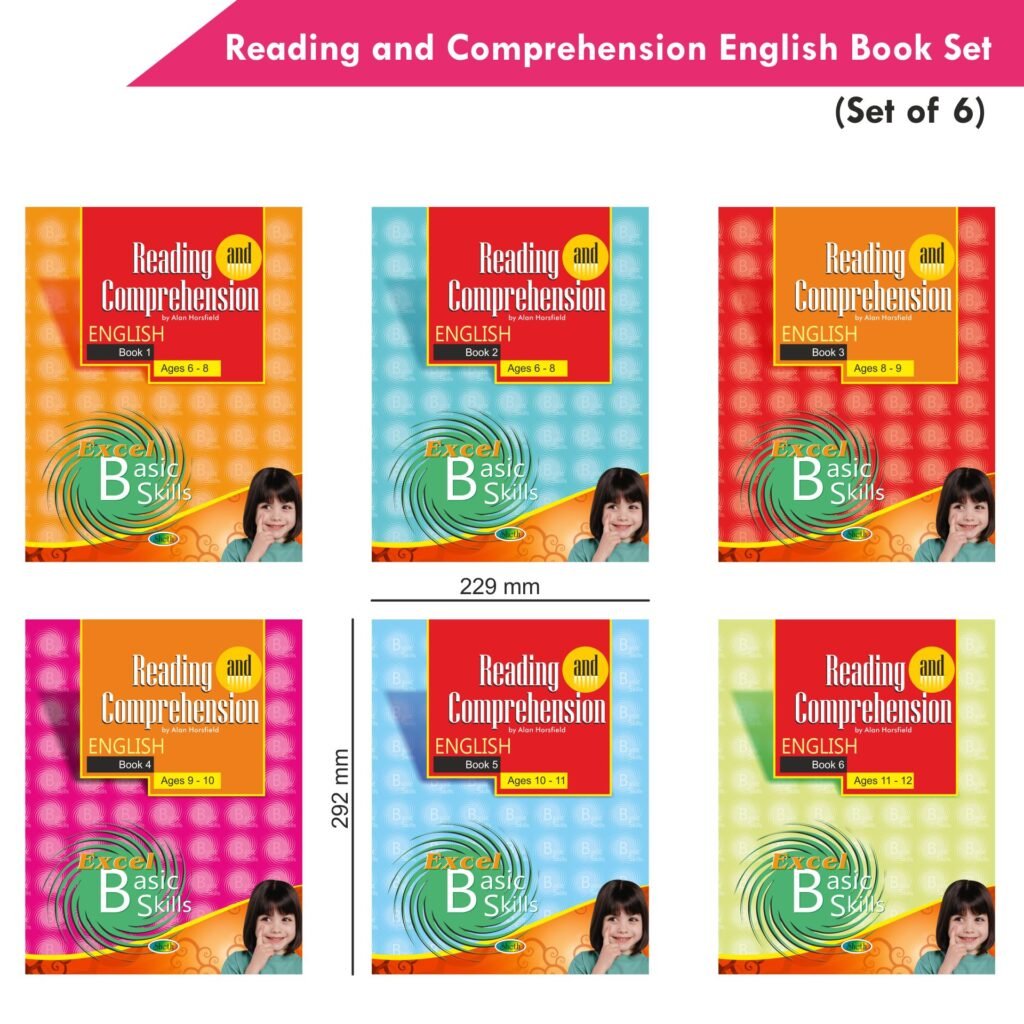 Excel Basic Skills Reading and Comprehension English Book Set (Set of 6 ...