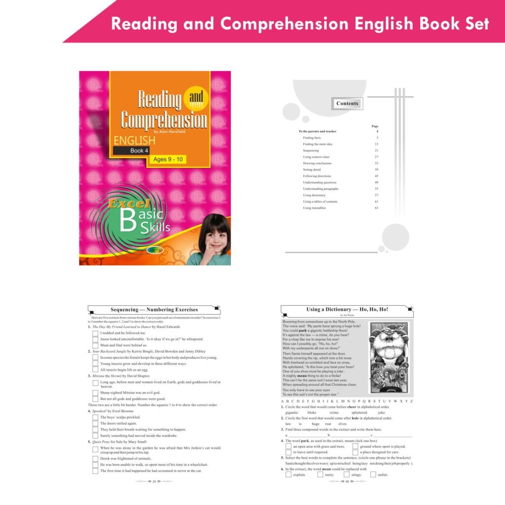 Excel Basic Skills Reading and Comprehension English Book Set (Set of 6 ...
