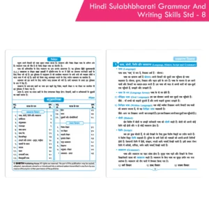 Nigam Hindi Sulabhbharati (L.L) Grammar And Writing Skills Standard - 8 (Maharashtra State Board Syllabus Books)