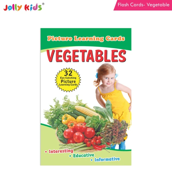 Jolly Kids Flash Card - Vegetables