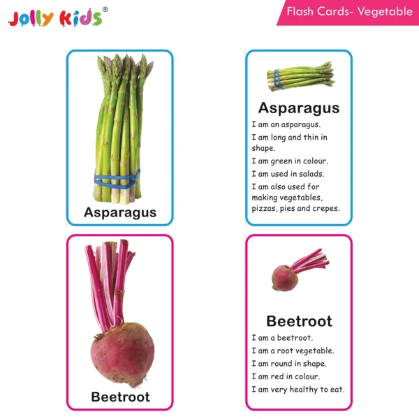 Jolly Kids Flash Card - Vegetables - Image 2