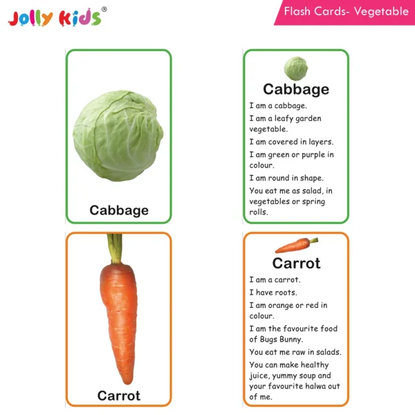 Jolly Kids Flash Card - Vegetables - Image 4