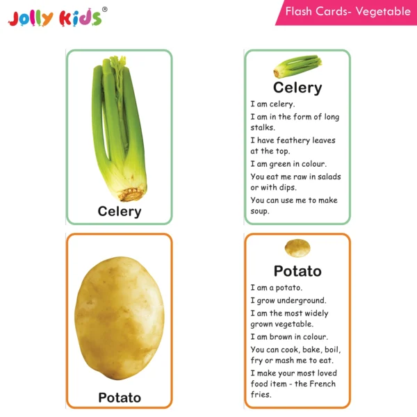 Jolly Kids Flash Card - Vegetables - Image 6