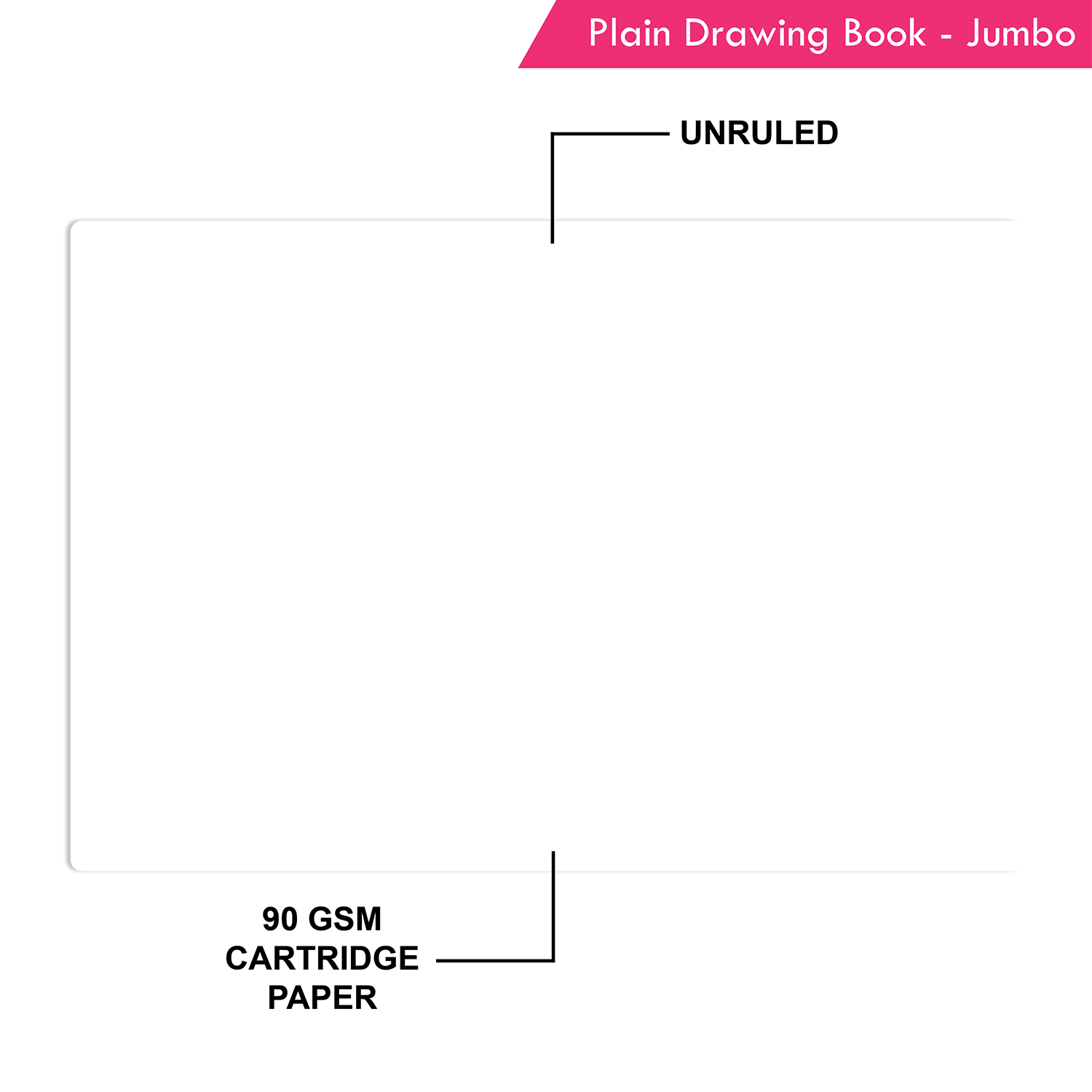 Nigam Plain Drawing Book - Jumbo - Image 7