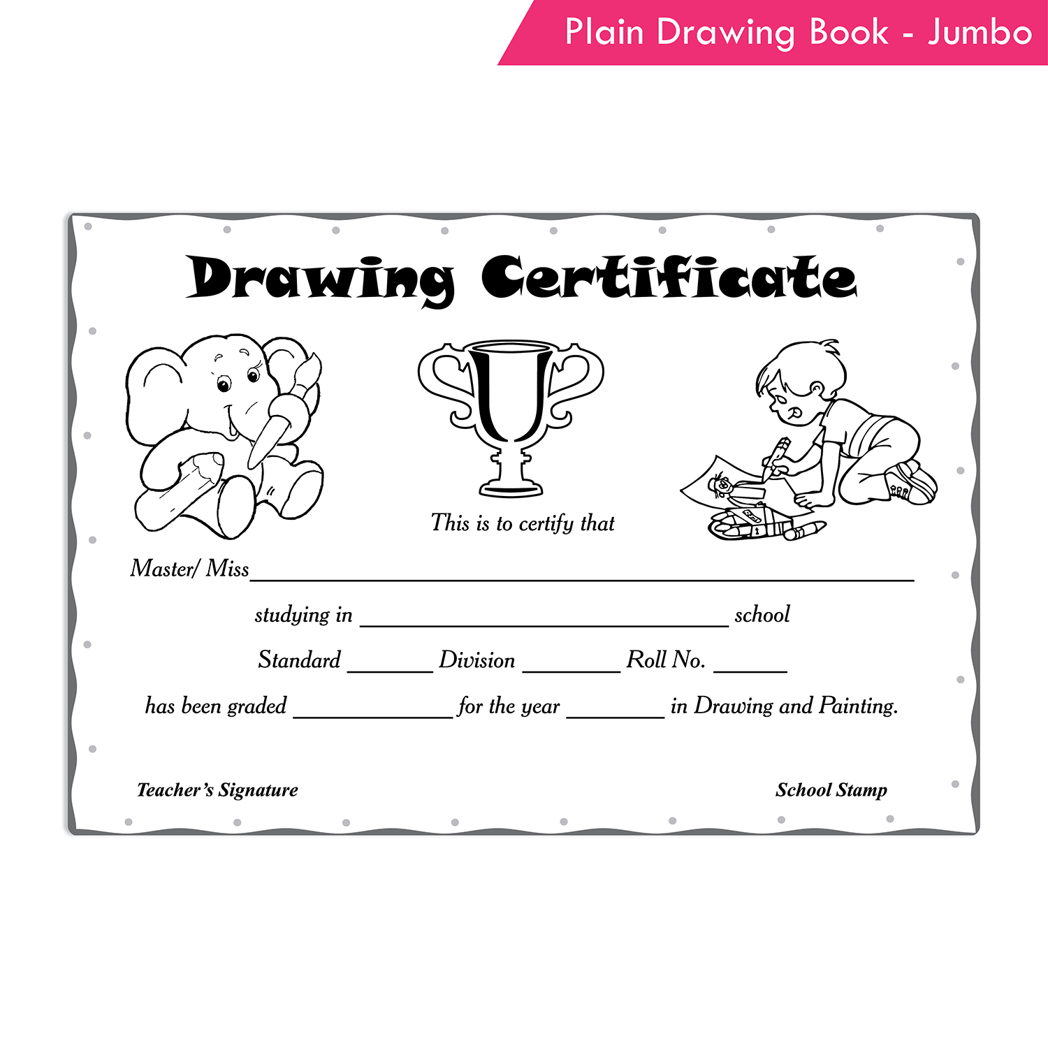 Nigam Plain Drawing Book - Jumbo - Image 8