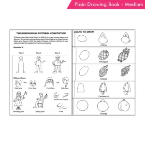 Nigam Plain Drawing Book - Medium