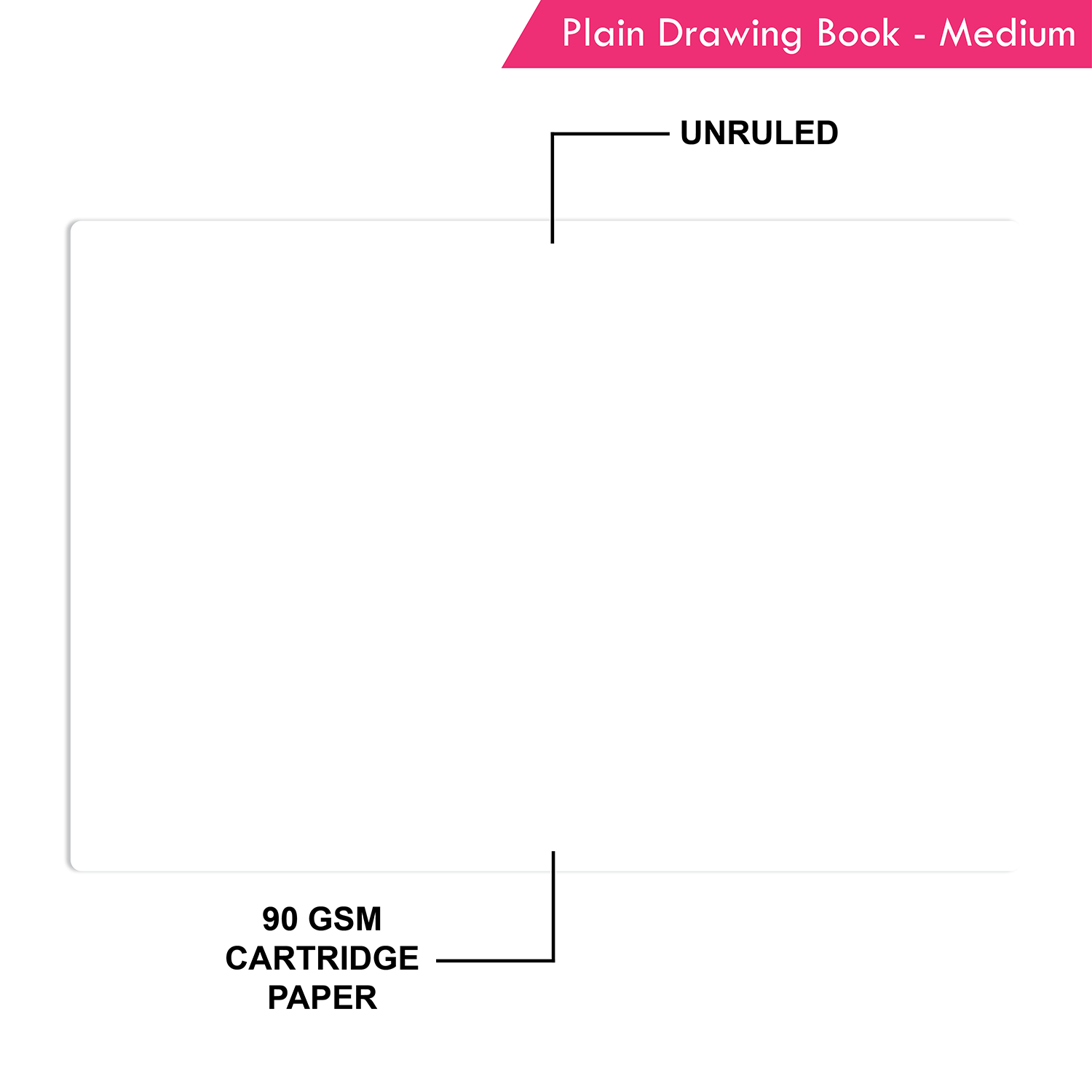 Plain Drawing Book - Medium - Image 7