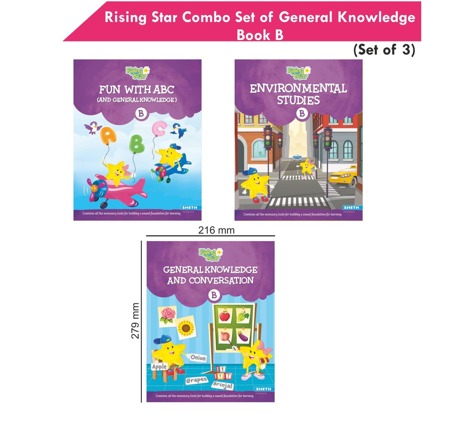 Rising Star Combo Set of General Knowledge Book Set B Set of 3 2