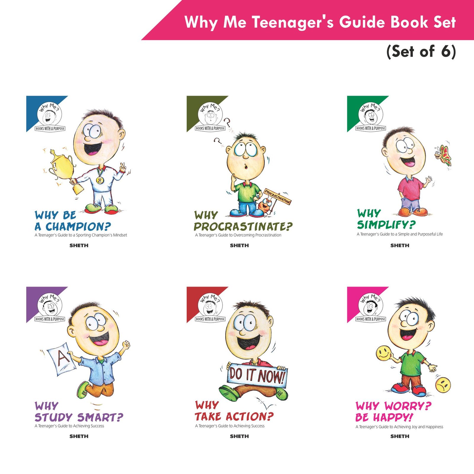 Sheth Books Why Me Series Teenagers Guide Book Set Set of 6 1